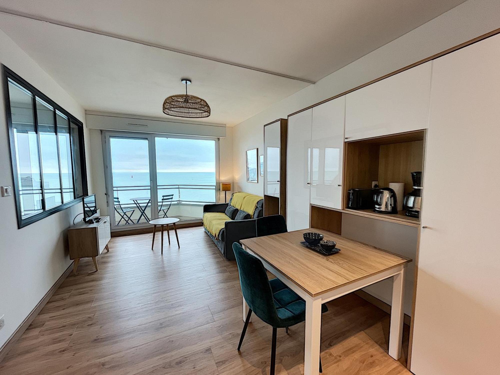 Charmant T2 En Front De Mer, 4 Pers., Ascenseur, Garage, Wi-Fi - Fr-1-361-383 Granville Eksteriør bilde